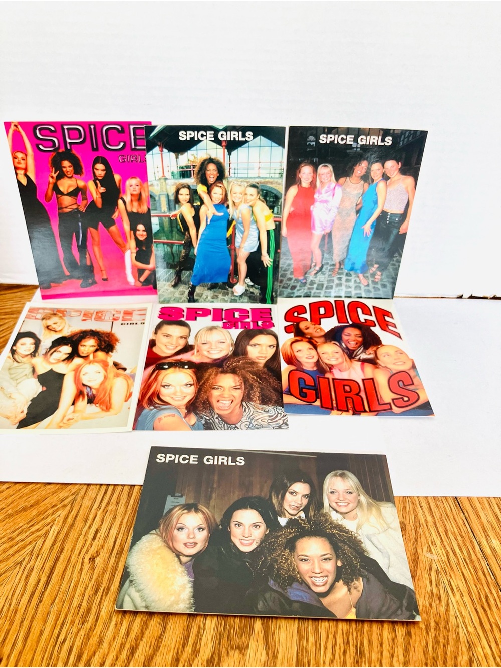 Spice Girls Vintage Post Cards Lot(7) Not Used